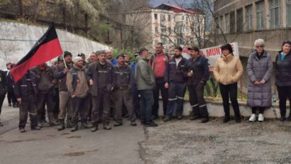 Protest la minele de cărbune din Valea Jiului din cauza legii pensiilor