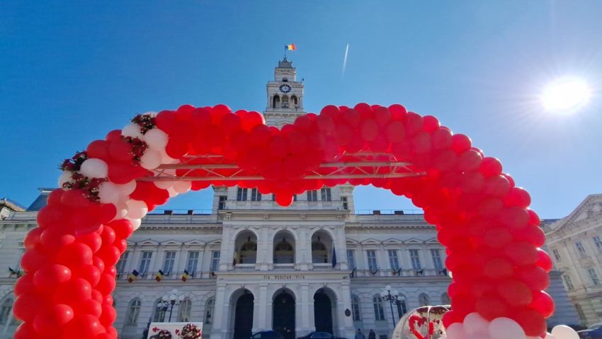 Căsătorii de o zi în centrul Aradului de Ziua Îndrăgostiților