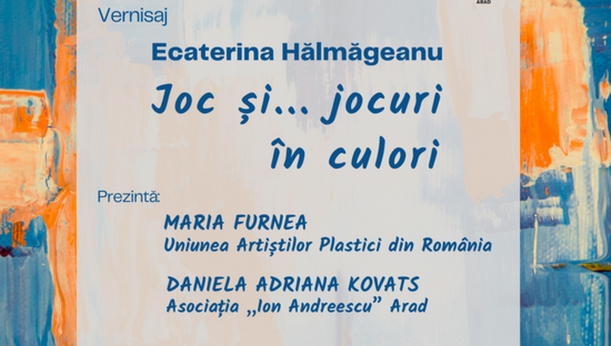 Expoziția ”Joc și... jocuri de culori” la Biblioteca Județeană din Arad