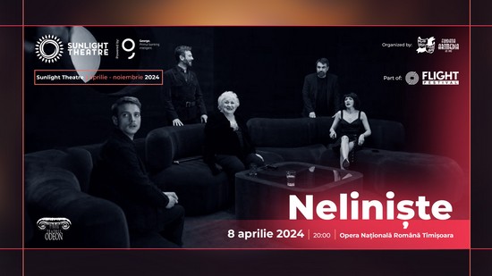 Spectacolul ”Neliniște” al Teatrului Odeon deschide stagiunea Sunlight Theatre 2024