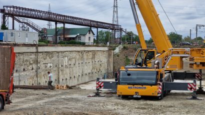 Chesonul de la pasajul Solventul, aproape de finalizare