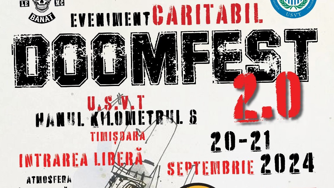 Festivalul caritabil DoomFest 2024 dă culoare satului bănățean