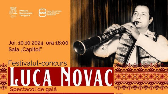 Prima ediție a Festivalului național de interpretare instrumentală și vocală „Luca Novac”