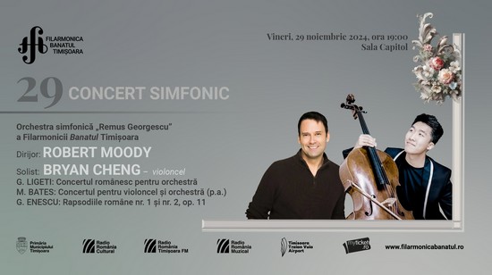 Concert simfonic la Filarmonica Banatul, cu o lucrare în primă audiție