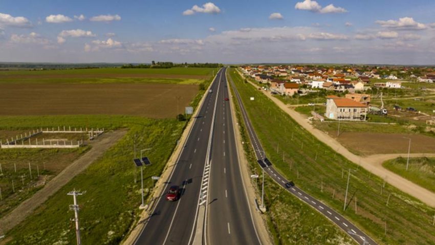 Drumul județean dintre Timișoara și Autostrada A1 a fost modernizat cu sprijinul Programului Regional Vest