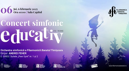 Concert simfonic educativ la Filarmonica Banatul din Timișoara