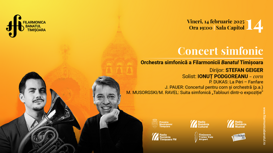 Concert simfonic la Filarmonica Banatul. Dirijor: Stefan Geiger