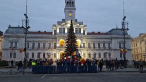 Un nou protest în centrul Aradului