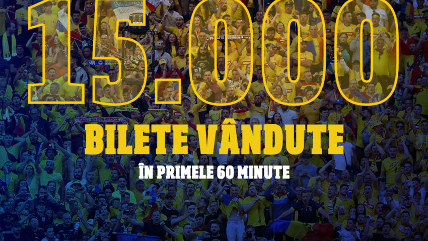 15.000 de bilete vândute într-o oră, pentru România – Bosnia și Herțegovina